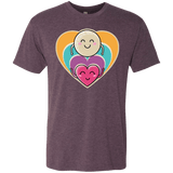 T-Shirts Vintage Purple / S Love to the Moon and Back Men's Triblend T-Shirt