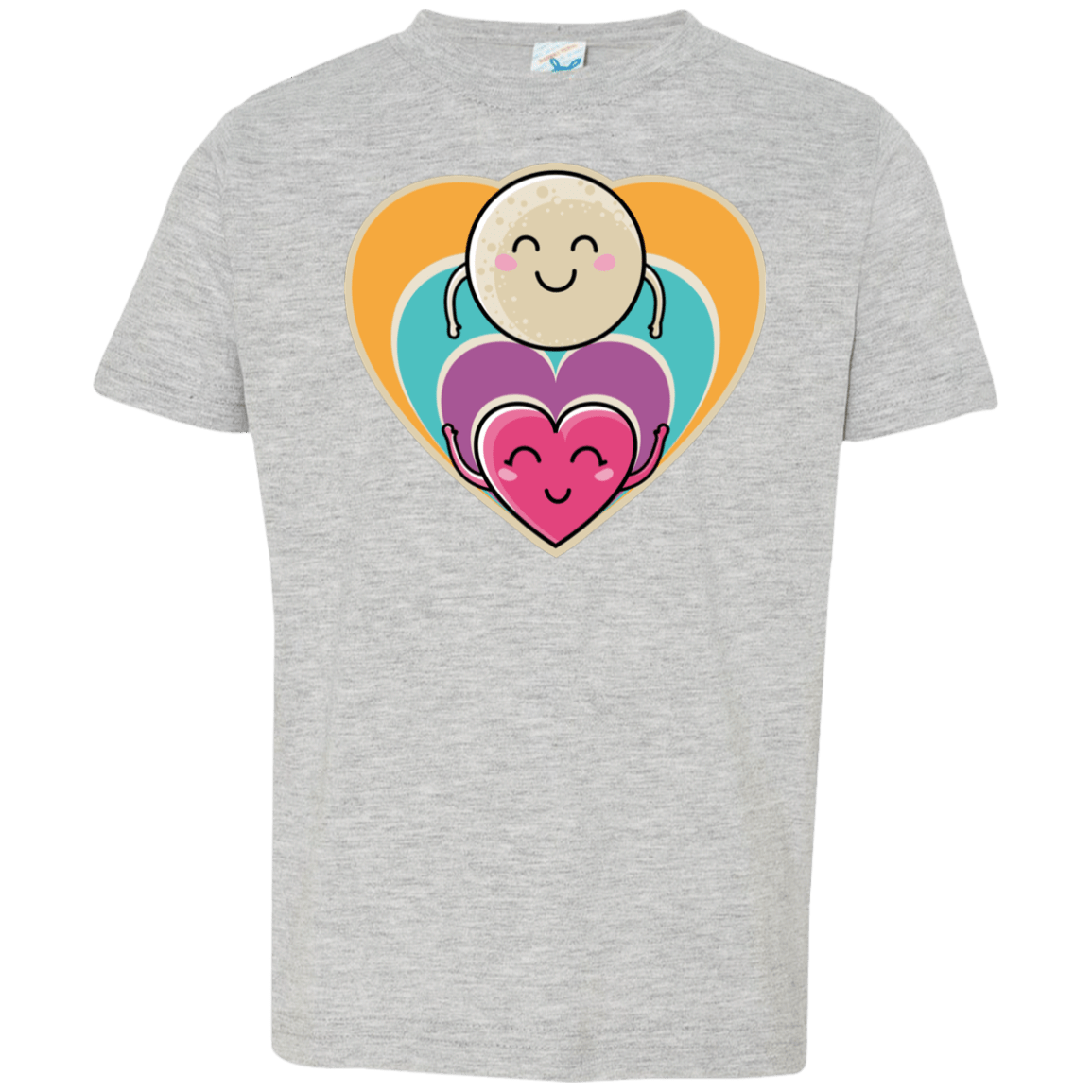 T-Shirts Heather Grey / 2T Love to the Moon and Back Toddler Premium T-Shirt