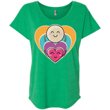 T-Shirts Envy / X-Small Love to the Moon and Back Triblend Dolman Sleeve