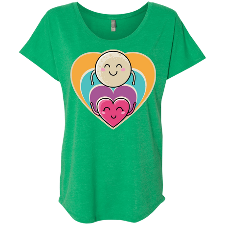 T-Shirts Envy / X-Small Love to the Moon and Back Triblend Dolman Sleeve