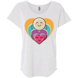 T-Shirts Heather White / X-Small Love to the Moon and Back Triblend Dolman Sleeve