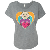 T-Shirts Premium Heather / X-Small Love to the Moon and Back Triblend Dolman Sleeve