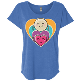 T-Shirts Vintage Royal / X-Small Love to the Moon and Back Triblend Dolman Sleeve