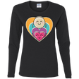 T-Shirts Black / S Love to the Moon and Back Women's Long Sleeve T-Shirt