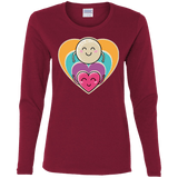 T-Shirts Cardinal / S Love to the Moon and Back Women's Long Sleeve T-Shirt
