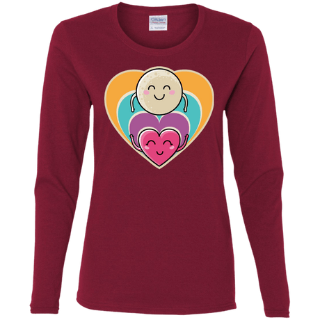 T-Shirts Cardinal / S Love to the Moon and Back Women's Long Sleeve T-Shirt