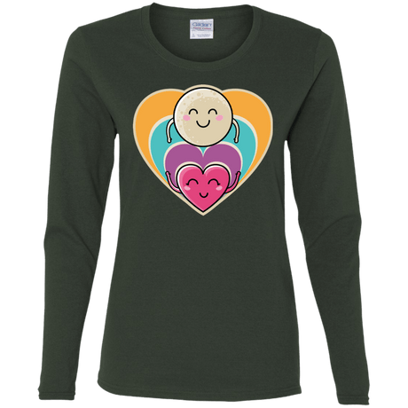 T-Shirts Forest / S Love to the Moon and Back Women's Long Sleeve T-Shirt