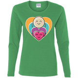 T-Shirts Irish Green / S Love to the Moon and Back Women's Long Sleeve T-Shirt