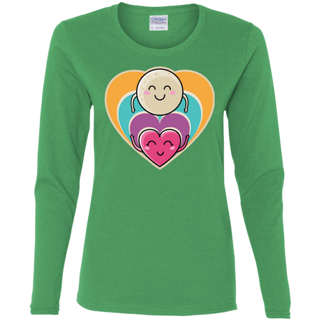 T-Shirts Irish Green / S Love to the Moon and Back Women's Long Sleeve T-Shirt