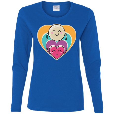 T-Shirts Royal / S Love to the Moon and Back Women's Long Sleeve T-Shirt