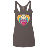 T-Shirts Macchiato / X-Small Love to the Moon and Back Women's Triblend Racerback Tank