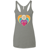 T-Shirts Venetian Grey / X-Small Love to the Moon and Back Women's Triblend Racerback Tank