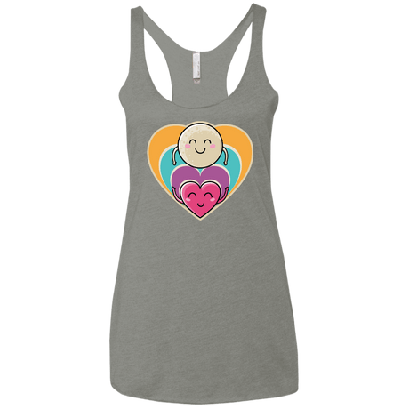 T-Shirts Venetian Grey / X-Small Love to the Moon and Back Women's Triblend Racerback Tank