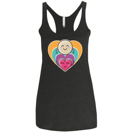 T-Shirts Vintage Black / X-Small Love to the Moon and Back Women's Triblend Racerback Tank