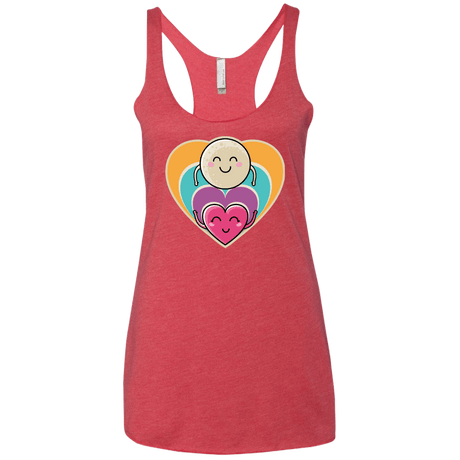 T-Shirts Vintage Red / X-Small Love to the Moon and Back Women's Triblend Racerback Tank