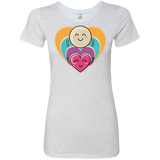 T-Shirts Heather White / S Love to the Moon and Back Women's Triblend T-Shirt