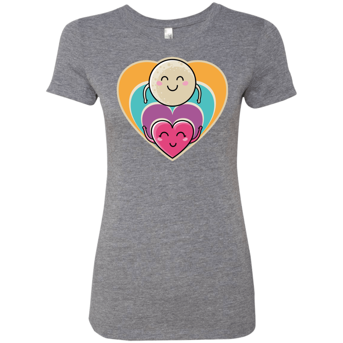 T-Shirts Premium Heather / S Love to the Moon and Back Women's Triblend T-Shirt