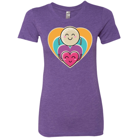 T-Shirts Purple Rush / S Love to the Moon and Back Women's Triblend T-Shirt