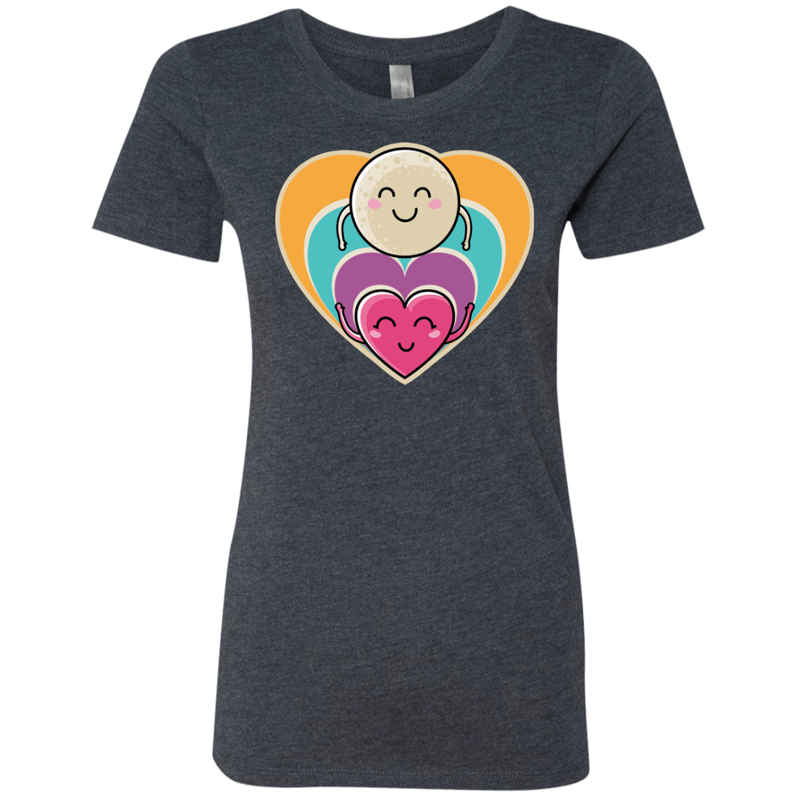 T-Shirts Vintage Navy / S Love to the Moon and Back Women's Triblend T-Shirt