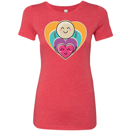 T-Shirts Vintage Red / S Love to the Moon and Back Women's Triblend T-Shirt