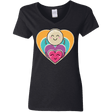 T-Shirts Black / S Love to the Moon and Back Women's V-Neck T-Shirt