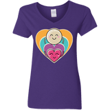 T-Shirts Purple / S Love to the Moon and Back Women's V-Neck T-Shirt