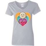 T-Shirts Sport Grey / S Love to the Moon and Back Women's V-Neck T-Shirt