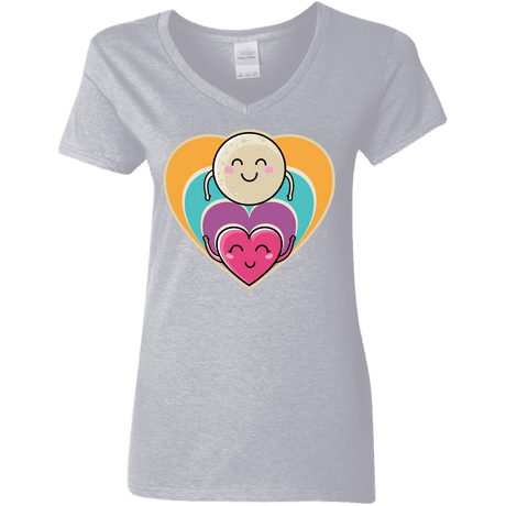 T-Shirts Sport Grey / S Love to the Moon and Back Women's V-Neck T-Shirt