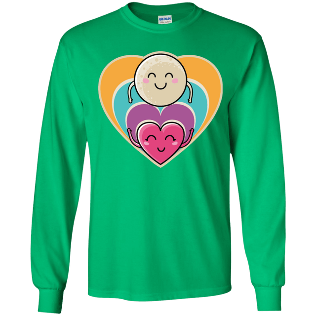 T-Shirts Irish Green / YS Love to the Moon and Back Youth Long Sleeve T-Shirt