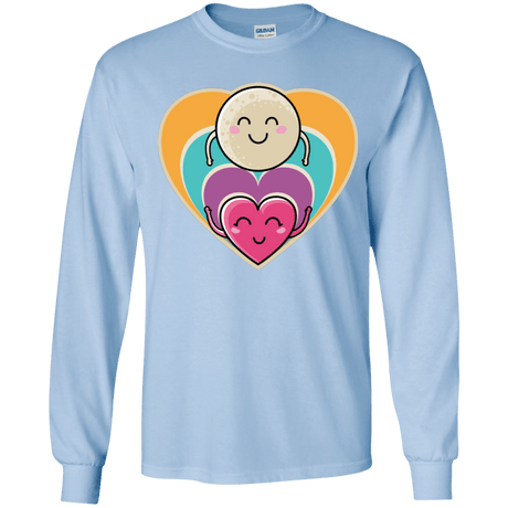 T-Shirts Light Blue / YS Love to the Moon and Back Youth Long Sleeve T-Shirt