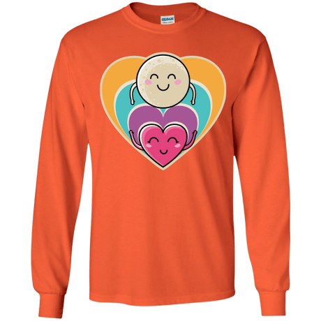 T-Shirts Orange / YS Love to the Moon and Back Youth Long Sleeve T-Shirt