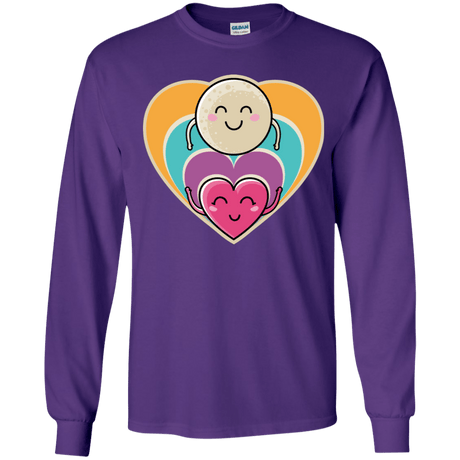 T-Shirts Purple / YS Love to the Moon and Back Youth Long Sleeve T-Shirt