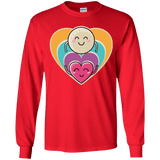 T-Shirts Red / YS Love to the Moon and Back Youth Long Sleeve T-Shirt