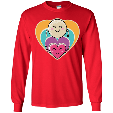 T-Shirts Red / YS Love to the Moon and Back Youth Long Sleeve T-Shirt