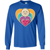 T-Shirts Royal / YS Love to the Moon and Back Youth Long Sleeve T-Shirt