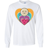 T-Shirts White / YS Love to the Moon and Back Youth Long Sleeve T-Shirt