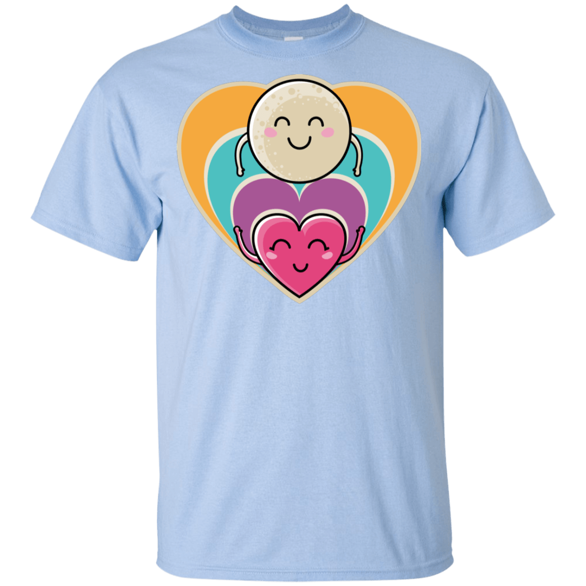 T-Shirts Light Blue / YXS Love to the Moon and Back Youth T-Shirt