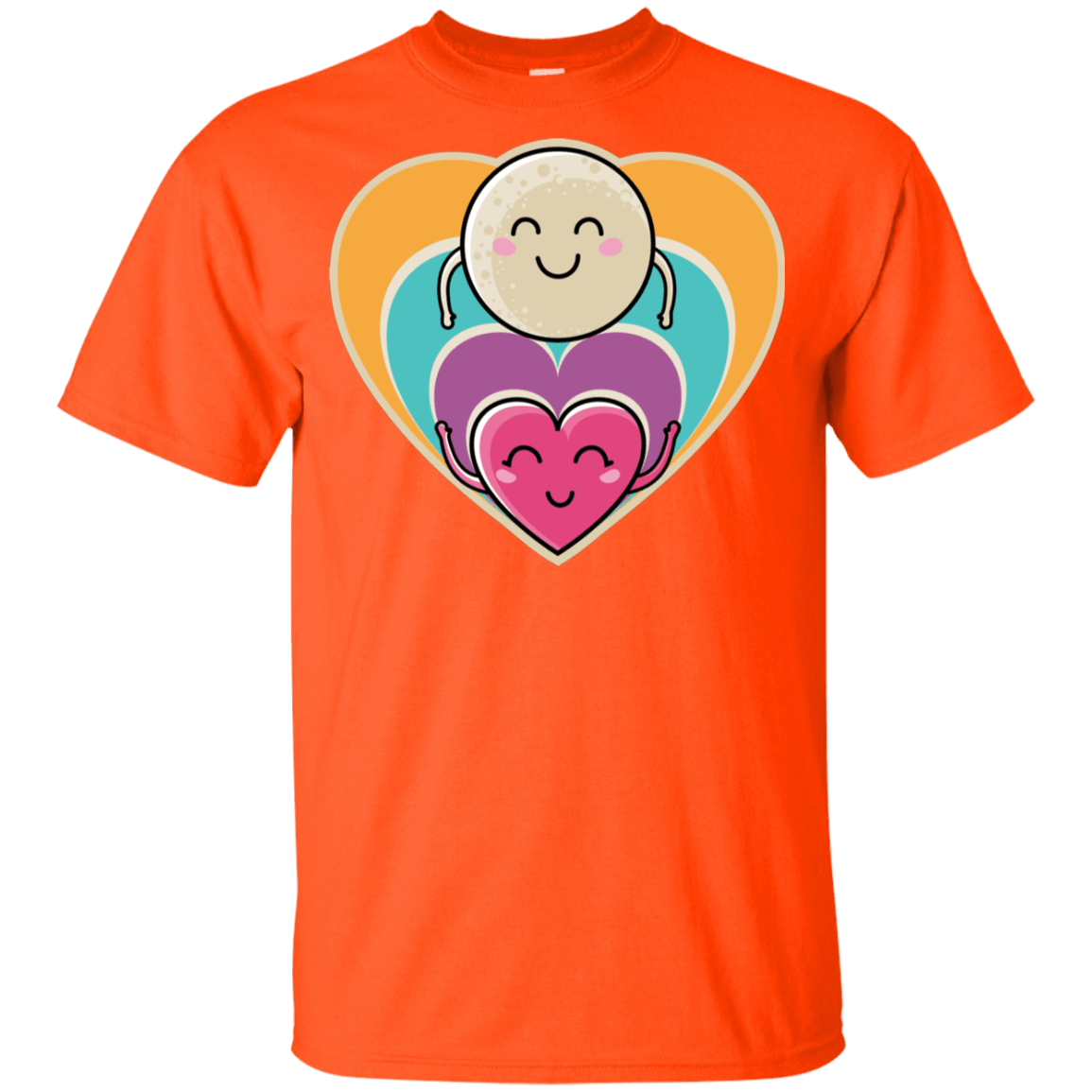 T-Shirts Orange / YXS Love to the Moon and Back Youth T-Shirt