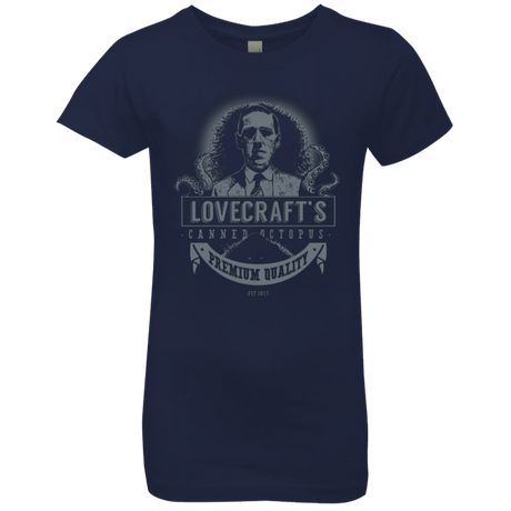T-Shirts Midnight Navy / YXS Lovecraft Canned Octopus Girls Premium T-Shirt