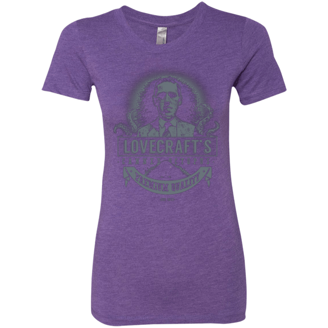 T-Shirts Purple Rush / Small Lovecraft Canned Octopus Women's Triblend T-Shirt