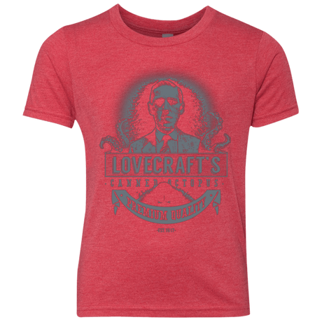 T-Shirts Vintage Red / YXS Lovecraft Canned Octopus Youth Triblend T-Shirt