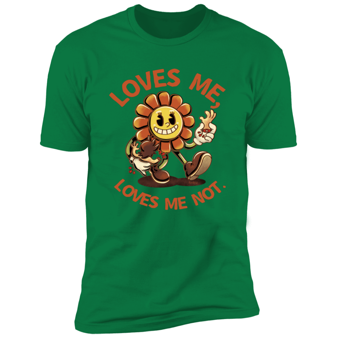 T-Shirts Kelly Green / S Loves Me, Loves Me Not Men's Premium T-Shirt