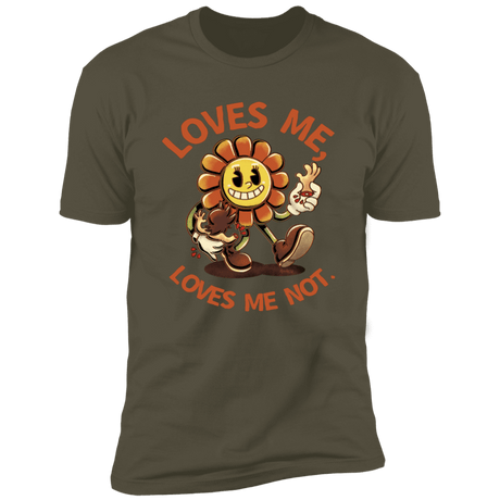 T-Shirts Military Green / S Loves Me, Loves Me Not Men's Premium T-Shirt