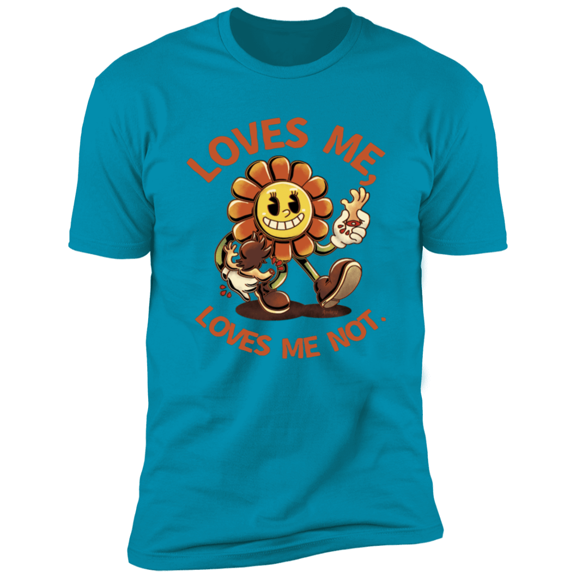 T-Shirts Turquoise / S Loves Me, Loves Me Not Men's Premium T-Shirt