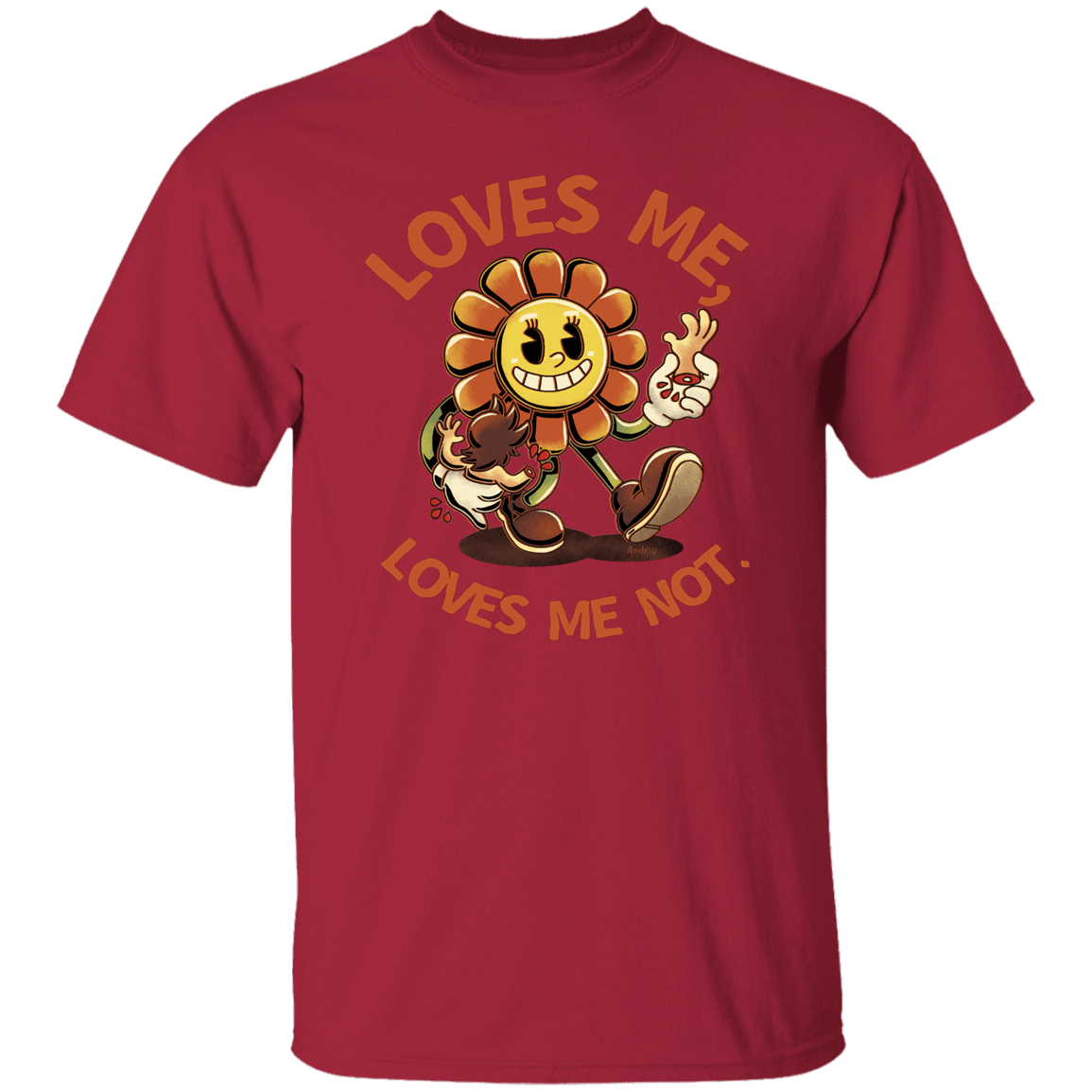T-Shirts Cardinal / S Loves Me, Loves Me Not T-Shirt