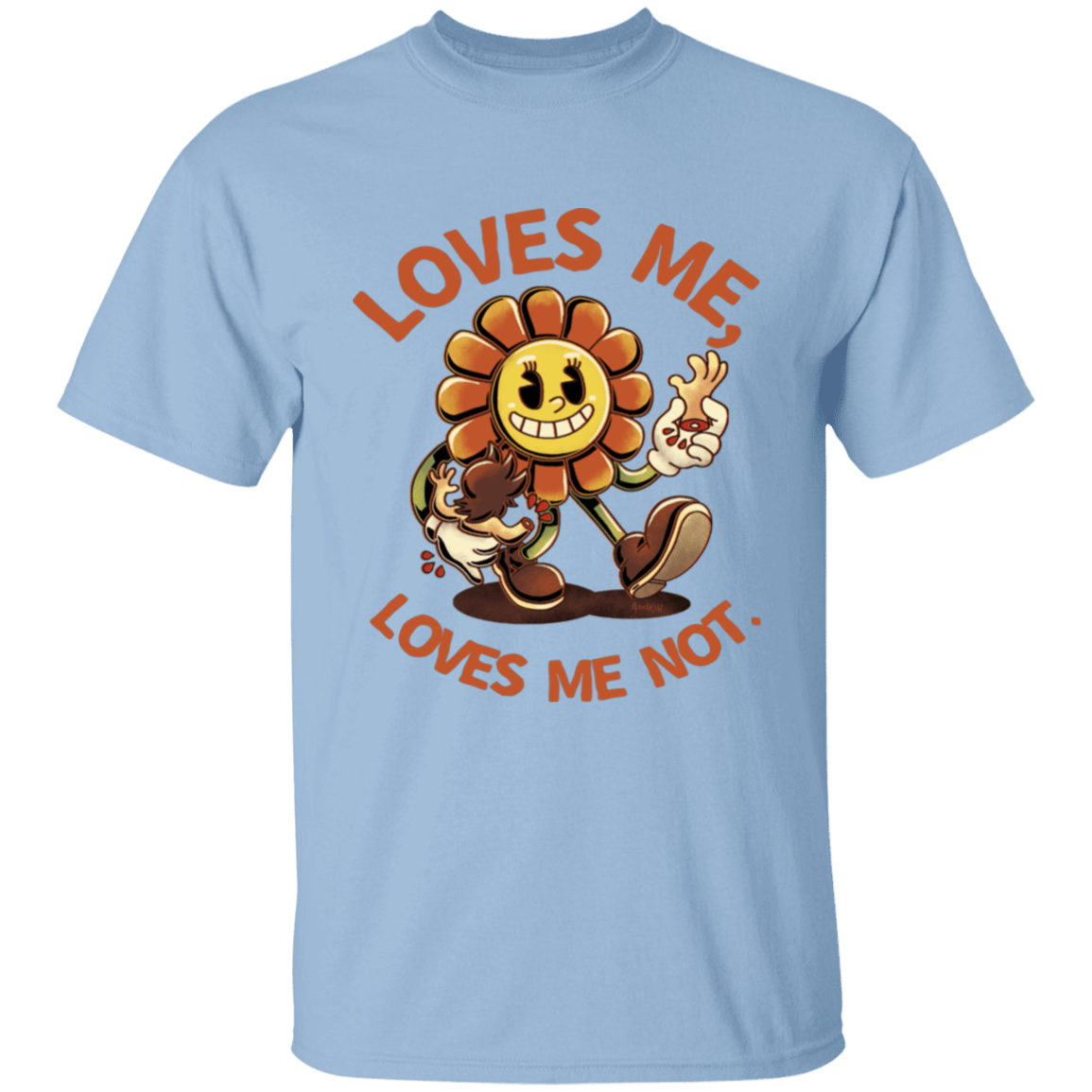 T-Shirts Light Blue / YXS Loves Me, Loves Me Not Youth T-Shirt