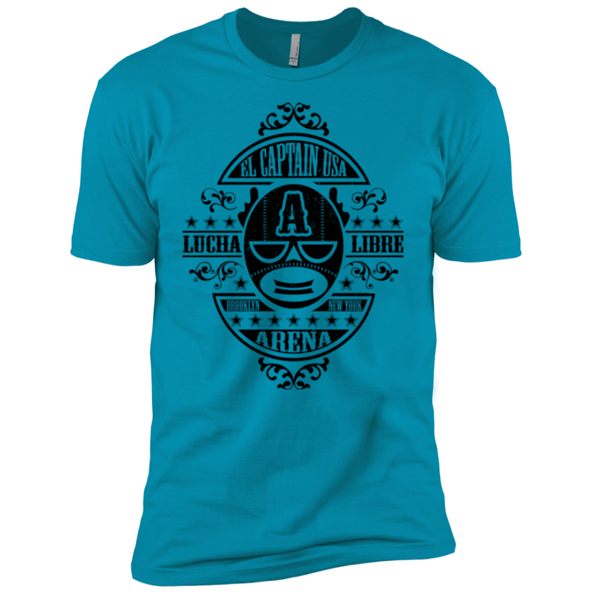 T-Shirts Turquoise / YXS Lucha Captain Boys Premium T-Shirt