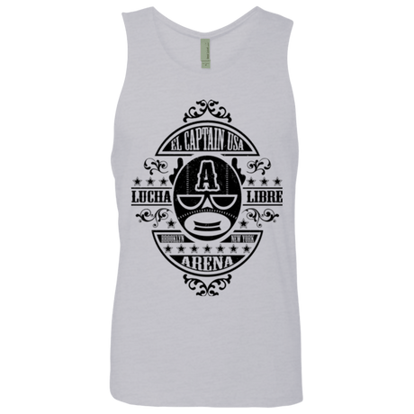 T-Shirts Heather Grey / Small Lucha Captain Men's Premium Tank Top