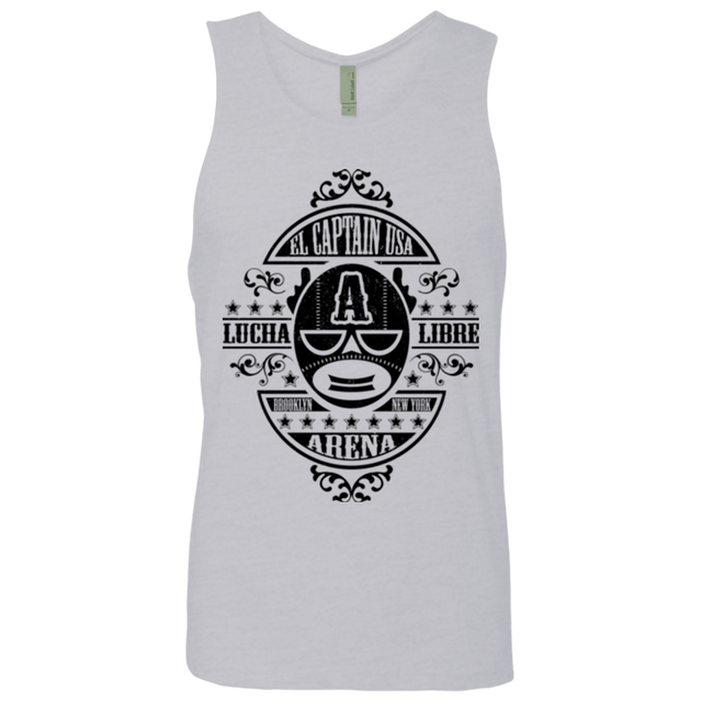 T-Shirts Heather Grey / Small Lucha Captain Men's Premium Tank Top