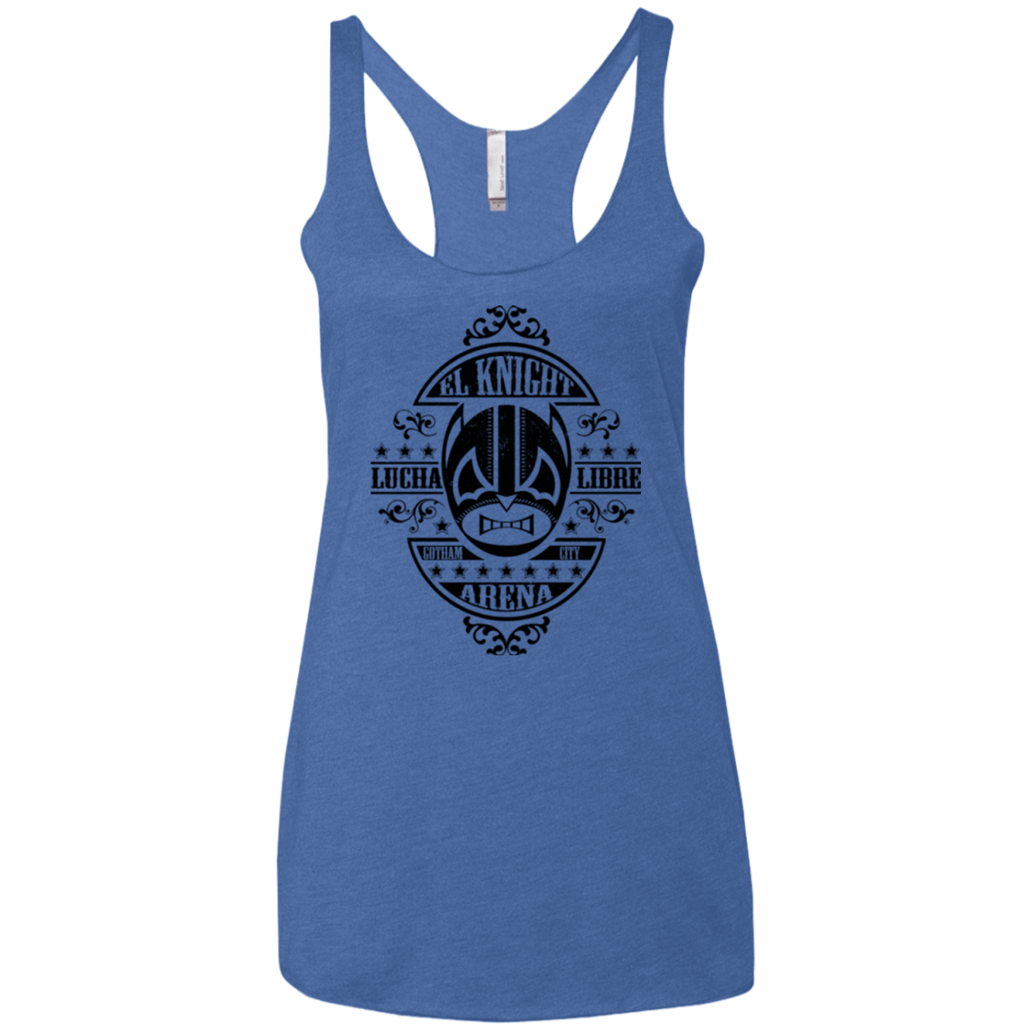 T-Shirts Vintage Royal / X-Small Lucha Knight Women's Triblend Racerback Tank
